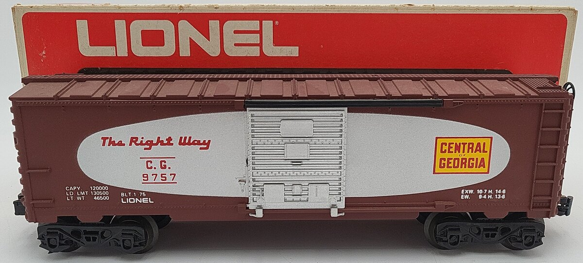 Lionel 6-9757 O Gauge Central of Georgia Boxcar VG/Box