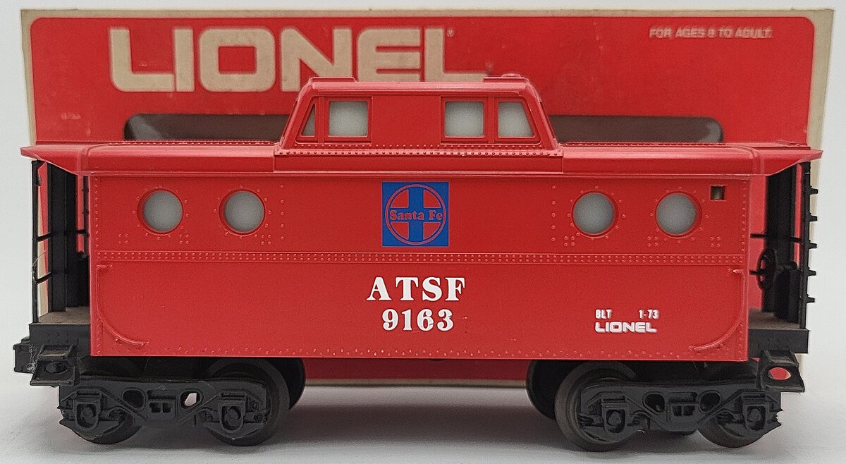 Lionel 6-9163 O Gauge AT&SF N5C Lighted Porthole Caboose EX/Box