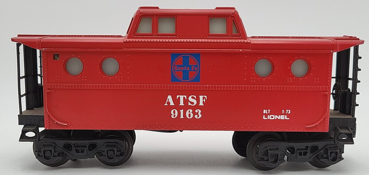 Lionel 6-9163 O Gauge AT&SF N5C Lighted Porthole Caboose EX/Box