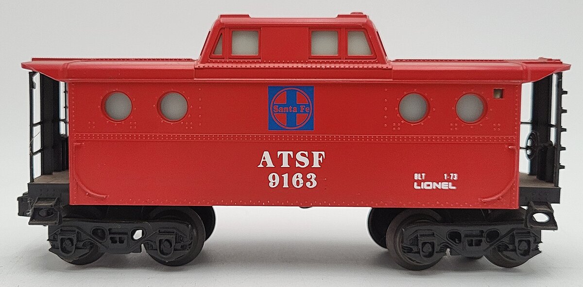 Lionel 6-9163 O Gauge AT&SF N5C Lighted Porthole Caboose EX/Box
