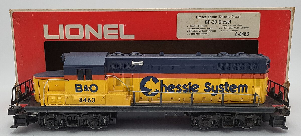 Lionel 6-8463 O Gauge Chessie System GP20 Diesel Engine VG/Box