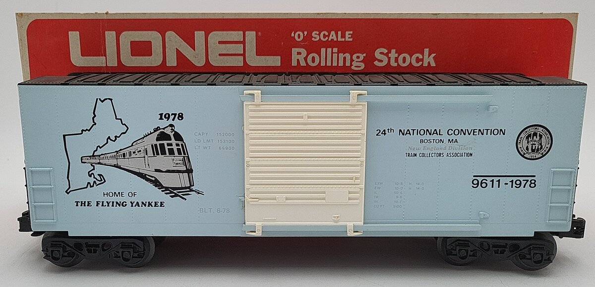 Lionel 6-9611 O Gauge Train Collector's Association Convention Hi-Cube Boxcar LN/Box