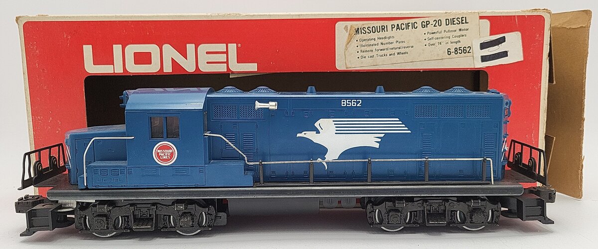 Lionel 6-8562 O Gauge Missouri Pacific GP-20 Diesel Locomotive #8562 VG/Box