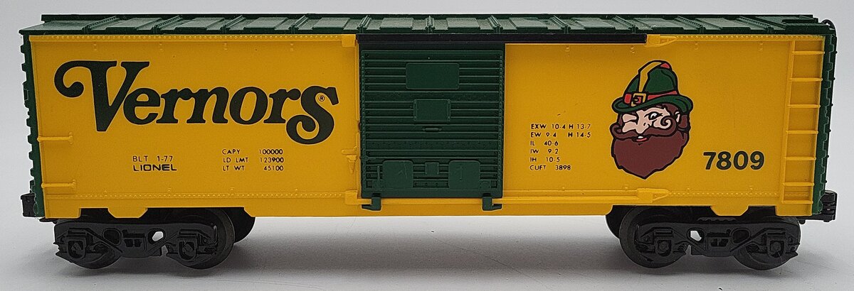 Lionel 6-7809 O Gauge Vernors Boxcar #7809 EX/Box