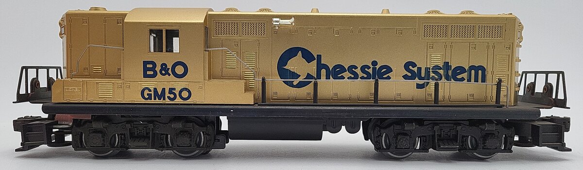 Lionel 6-8359 O Gauge Chessie System GM Gold GP7 Diesel Engine VG/Box
