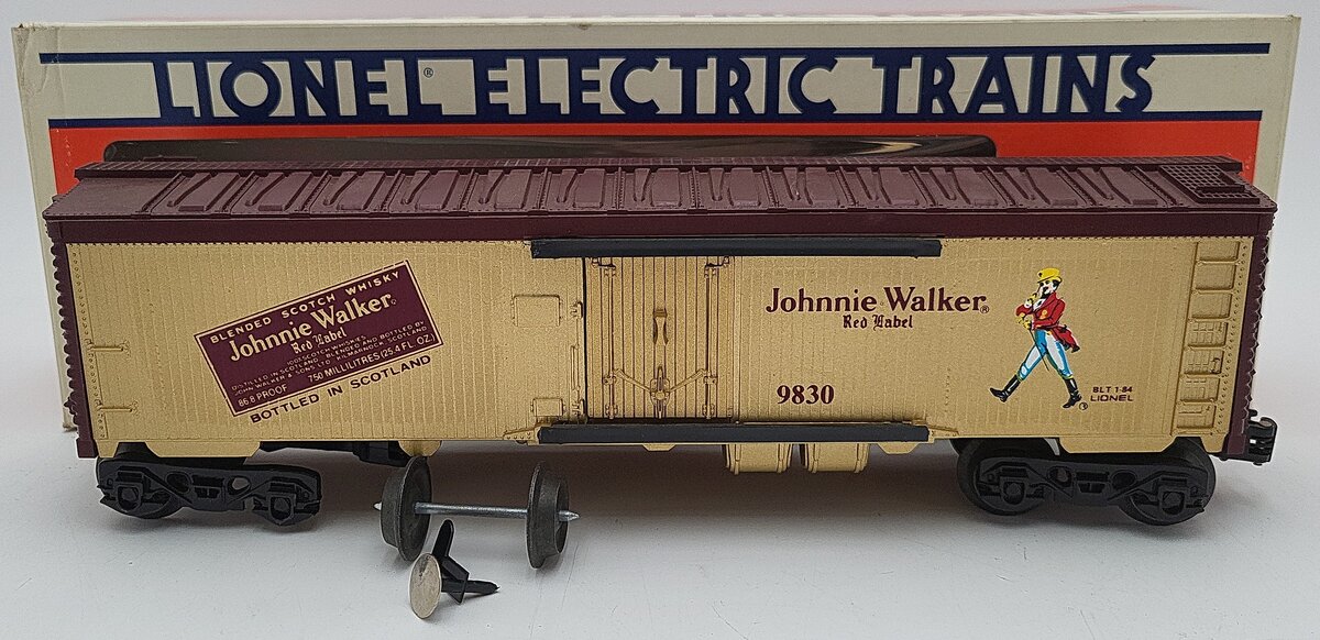 Lionel 6-9830 O Gauge Johnny Walker Red Label Billboard Reefer #9830 VG/Box