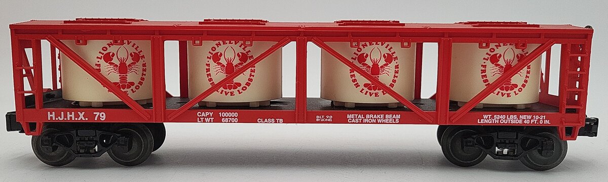 Lionel 6-19441 O Gauge H.J.H.X. Lobster Vat Car #79 EX/Box