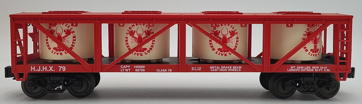Lionel 6-19441 O Gauge H.J.H.X. Lobster Vat Car #79 EX/Box