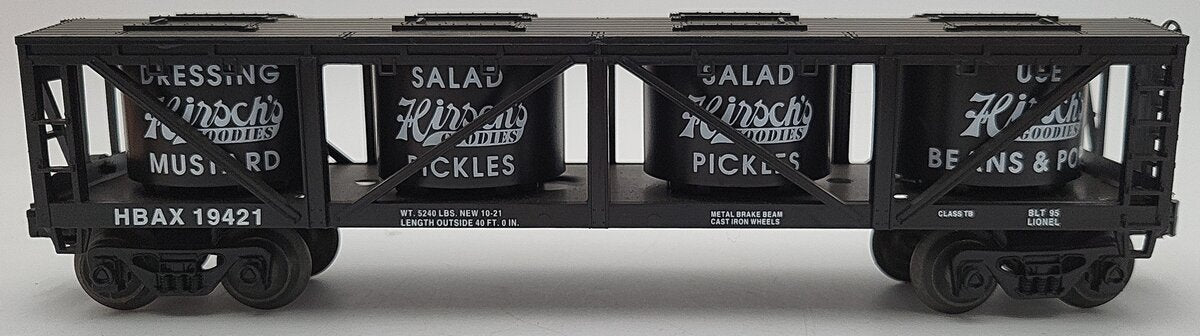 Lionel 6-19421 O Gauge Hirsch's Brothers Vat Car VG/Box