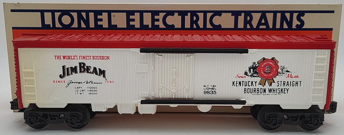 Lionel 6-9835 O Gauge Jim Beam Billboard Reefer EX/Box