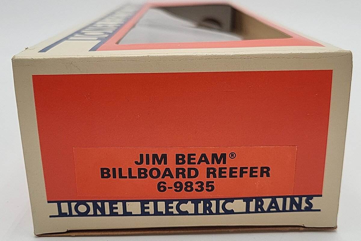 Lionel 6-9835 O Gauge Jim Beam Billboard Reefer EX/Box