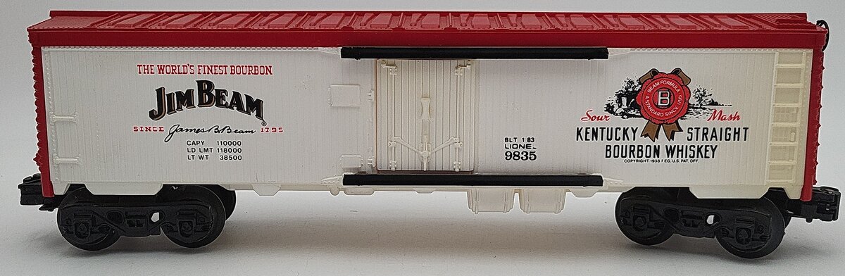 Lionel 6-9835 O Gauge Jim Beam Billboard Reefer EX/Box