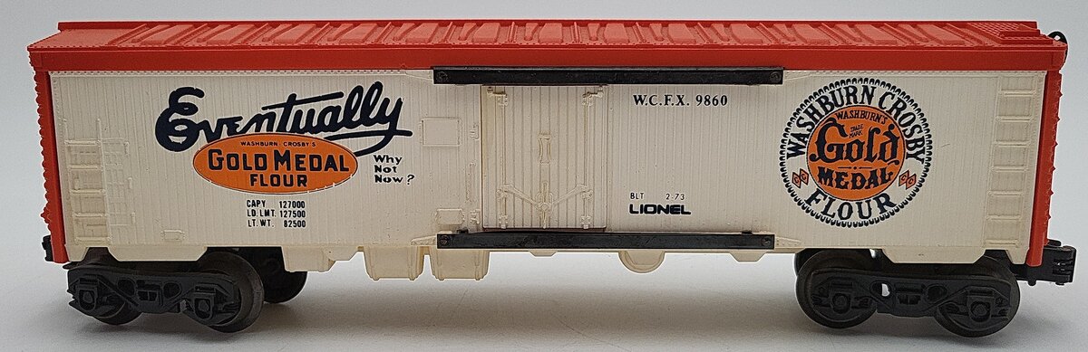 Lionel 6-9860 O Gauge Gold Medal Flour Billboard Reefer Car VG/Box