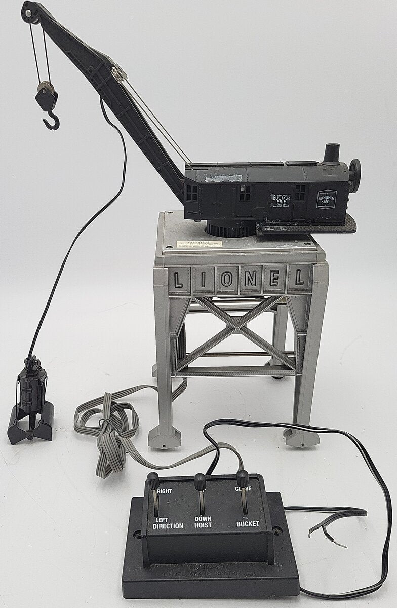 Lionel 6-24134 O Bethlehem Steel Operating Gantry Crane with Clamshell Bucket EX