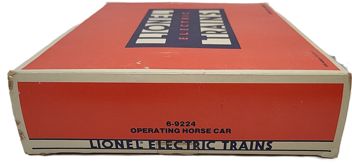 Lionel 6-9224 O Gauge Churchill Downs Operating Horse Car Set EX/Box