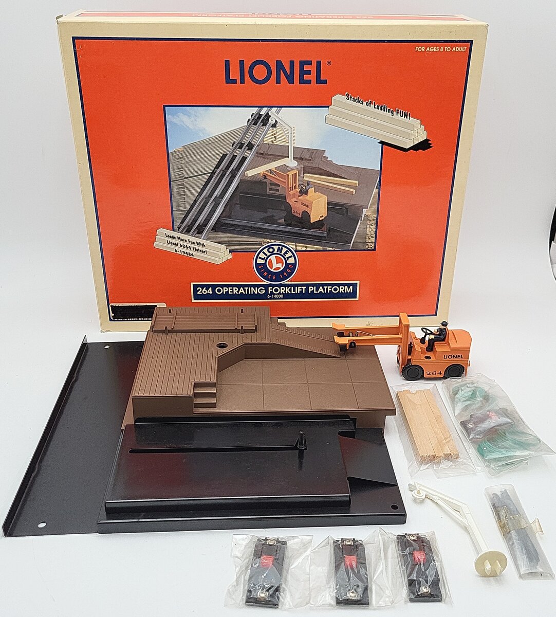 Lionel 6-14000 O Gauge 264 Operating Forklift Platform EX/Box