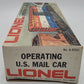 Lionel 6-9301 O Gauge US Mail Operating Boxcar #9301 VG/Box