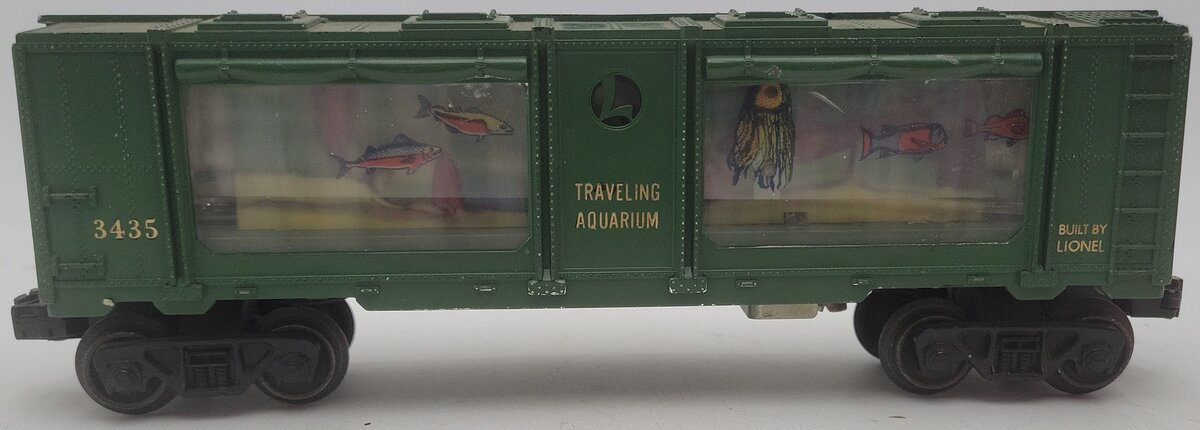 Lionel 3435 Vintage O Operating Traveling Aquarium Car VG/Box