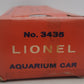 Lionel 3435 Vintage O Operating Traveling Aquarium Car VG/Box