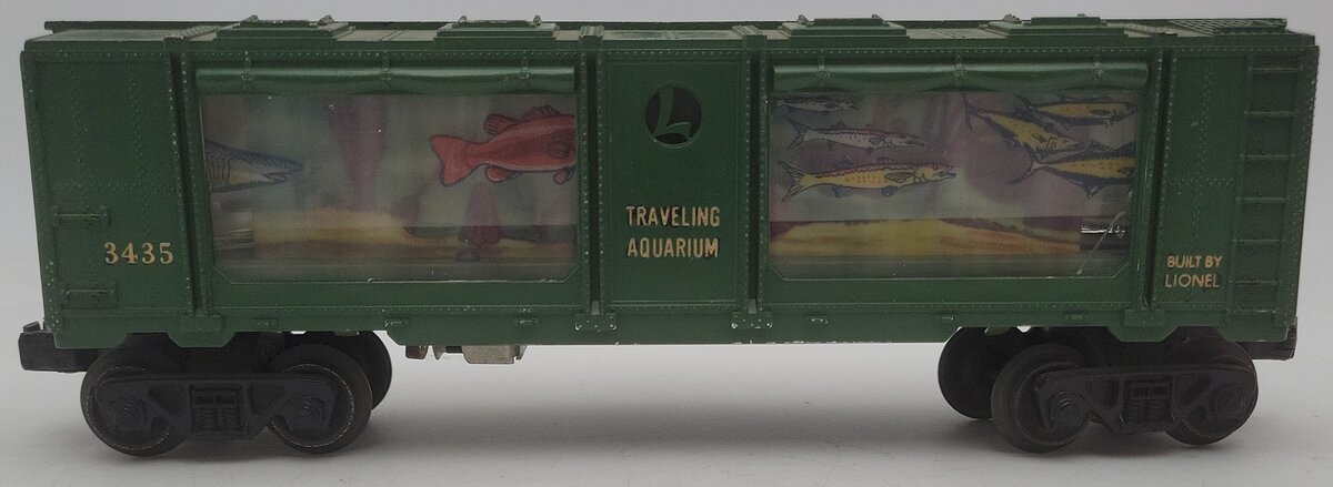 Lionel 3435 Vintage O Operating Traveling Aquarium Car VG/Box