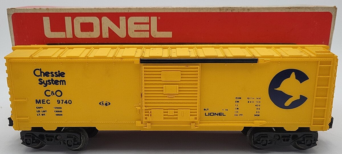 Lionel 6-9740 O Gauge Chesapeake & Ohio/Chessie System Box Car VG/Box