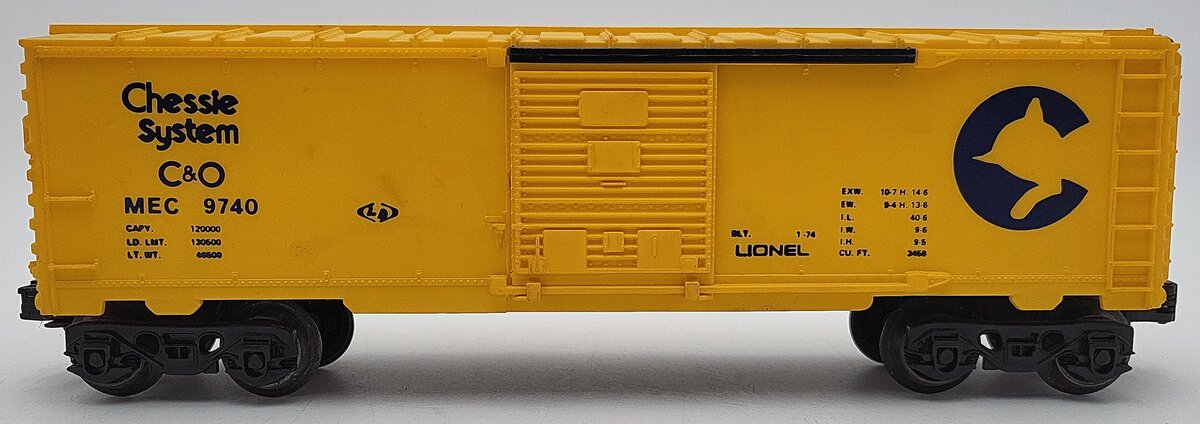 Lionel 6-9740 O Gauge Chesapeake & Ohio/Chessie System Box Car VG/Box