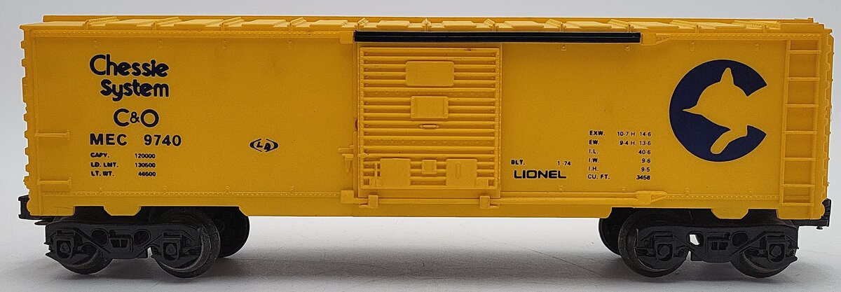 Lionel 6-9740 O Gauge Chesapeake & Ohio/Chessie System Box Car VG/Box