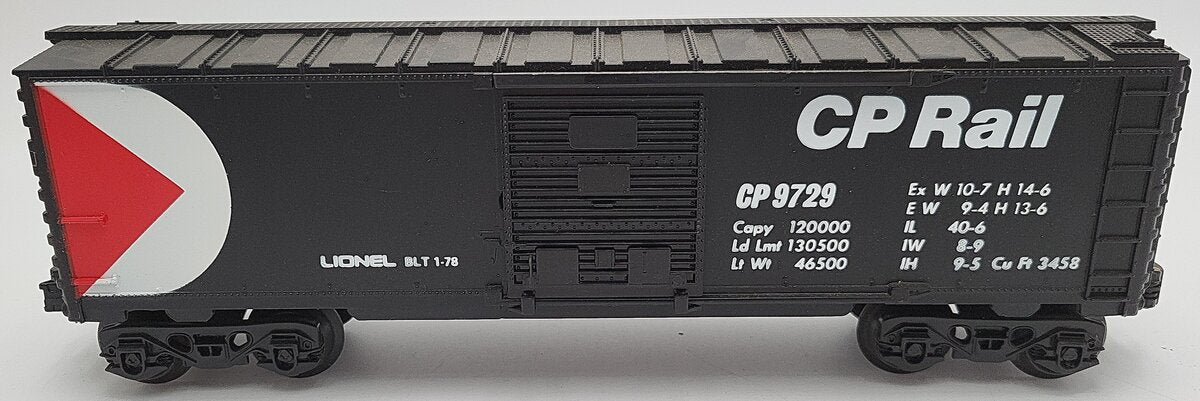 Lionel 6-9729 O Gauge CP Rail Boxcar VG