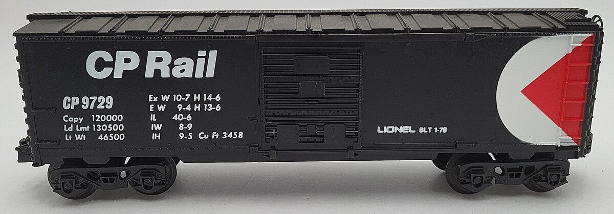 Lionel 6-9729 O Gauge CP Rail Boxcar VG