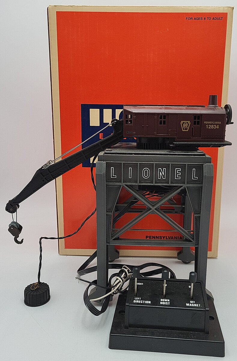 Lionel 6-12834 O Gauge Pennsylvania Railroad Gantry Crane VG/Box