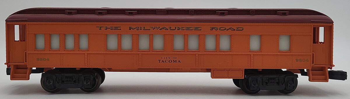Lionel 6-9504 O Gauge Milwaukee Road "City Of Tacoma" Coach Car #9504 VG/Box