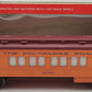Lionel 6-9504 O Gauge Milwaukee Road "City Of Tacoma" Coach Car #9504 VG/Box