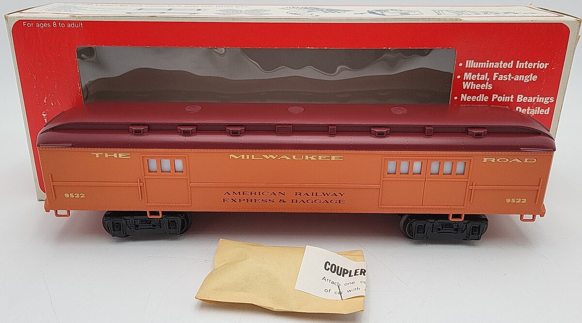 Lionel 6-9522 O Gauge Milwaukee Road Baggage Car #9522 EX/Box