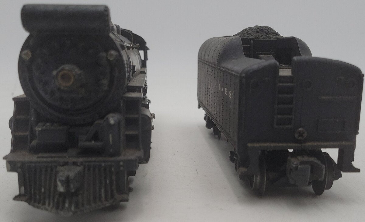 Lionel 2065 Vintage O 4-6-4 Small Hudson Steam Locomotive & 2046W Tender VG