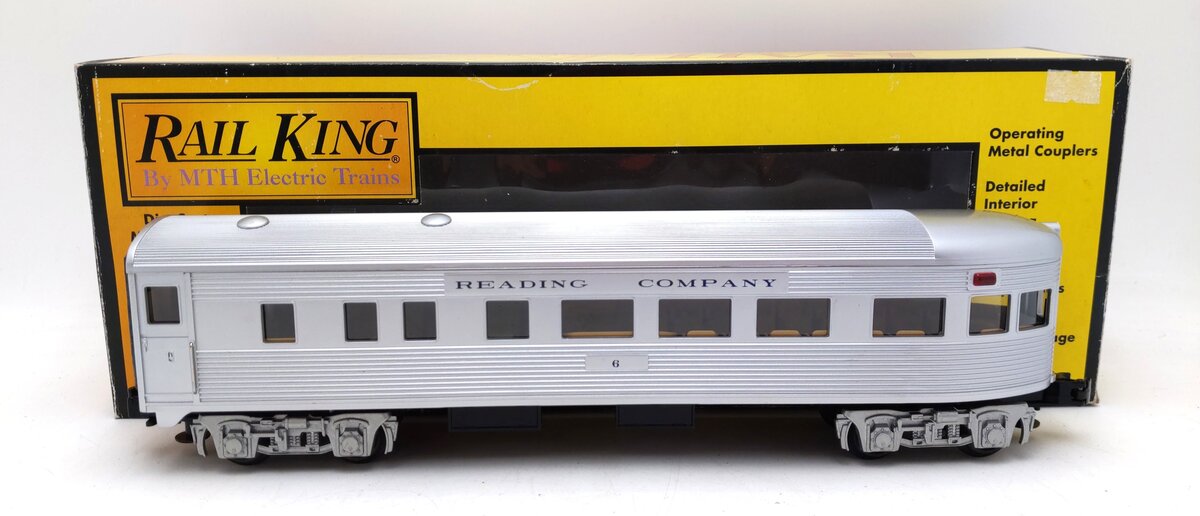 MTH 30-6136 O-27 Reading Observation Car EX/Box