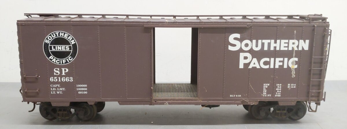 USA Trains R19202A G Southern Pacific 40 Ft. PS-1 Simulated Steel Box Car #65166 VG