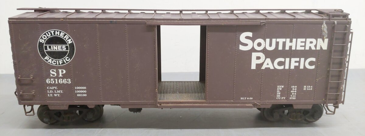 USA Trains R19202A G Southern Pacific 40 Ft. PS-1 Simulated Steel Box Car #65166 VG