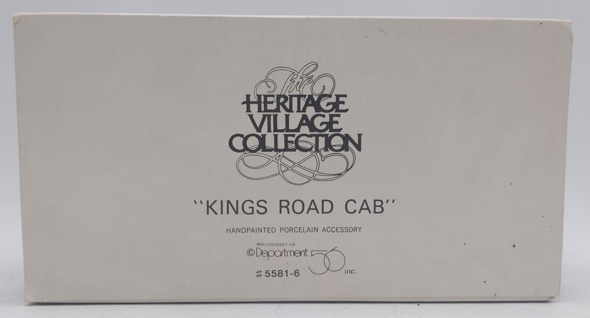 Dept 56 56.55816 Dickens Village King's Road Cab EX/Box