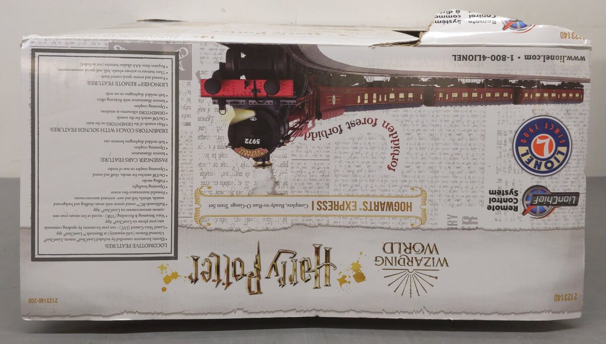 Lionel 2123140 Hogwarts Express LionChief O Gauge Train Set With Bluetooth EX/Box