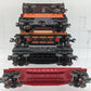 Lionel O gauge Assorted Freight Cars (5): #6437, #6800 #6465, #6142, & #9160