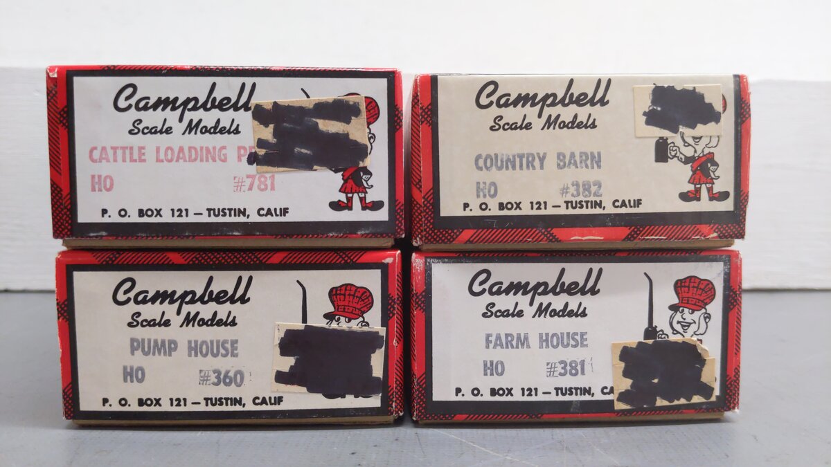 Campbell HO Assorted Kits 382, 381, 781, 360[4] EX/Box