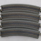 Bachmann 44583 HO Nickel Silver 22" Radius Curved EZ Track Section [16] EX