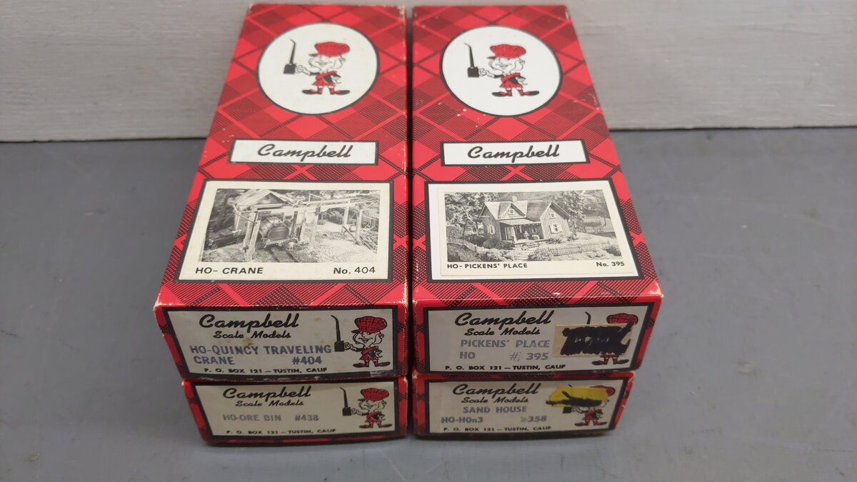 Campbell HO Assorted Kits 404, 438, 395, 358 [4] EX/Box