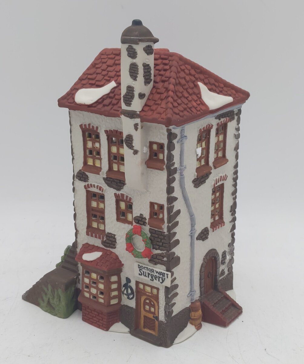 Dept 56 5568-9 Dickens Village CH Watt Physician Building EX/Box