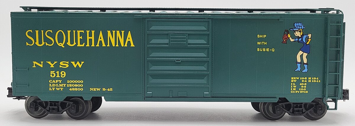 Weaver U2119 O Gauge Susquehanna Boxcar #519 EX
