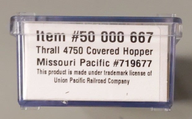 Atlas 50000667 N Scsle Missouri Pacific TM Thrall 4750 Hopper #719677
