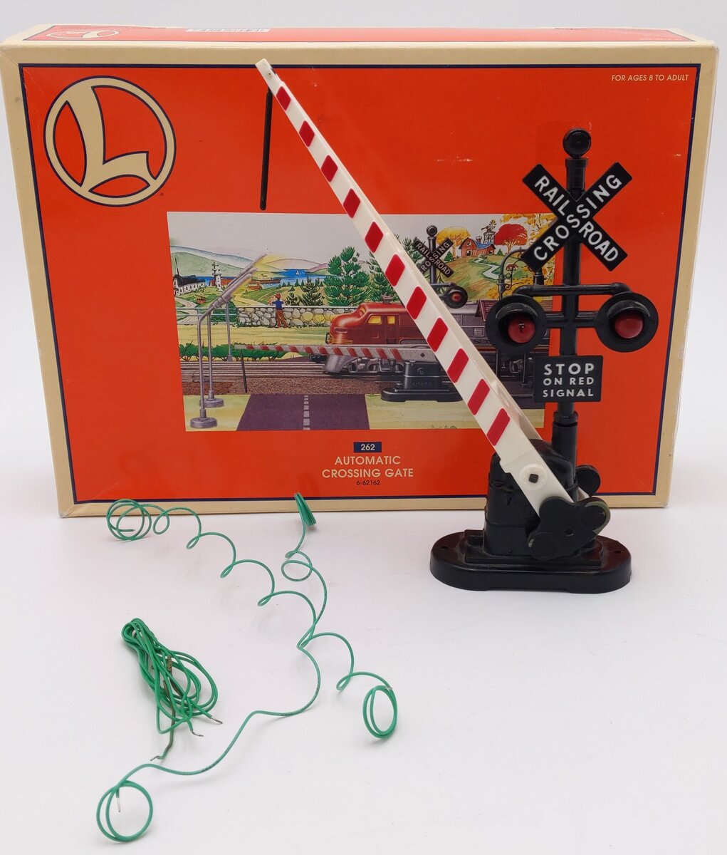 Lionel 6-62162 O Gauge Operating Crossing Gate & Signal VG/Box