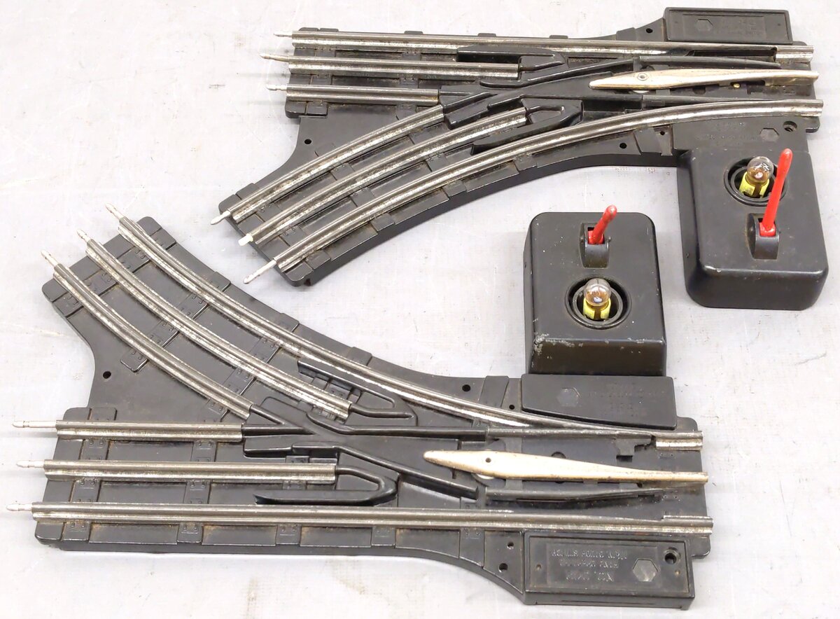 Lionel 042 O Gauge LH/RH Postwar Manual Control Switches VG/Box