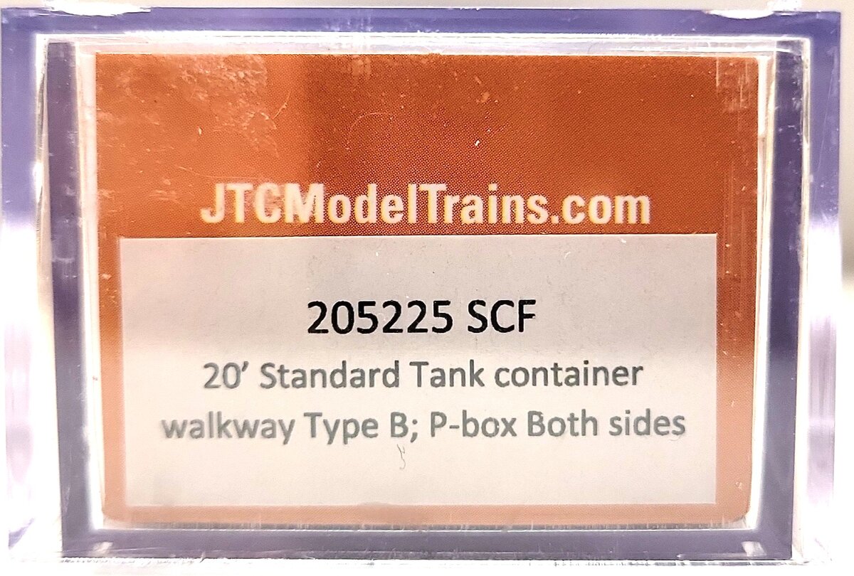 JTC Model Trains 205225 N SCF 20' Standard Tank Container (Pack of 2) EX/Box