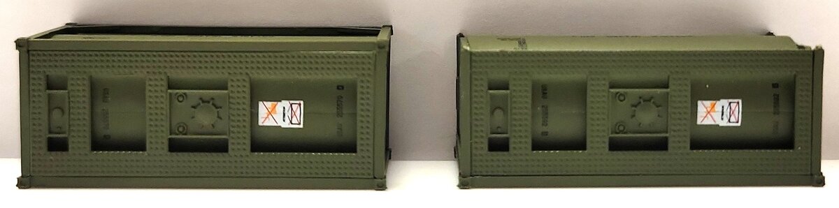 JTC Model Trains 205276 N Military Series 20'''' Std Tank Container (Pack of 2) EX/Box